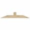 Ekena Millwork Portland Rough Sawn Timber Gable Bracket, Douglas Fir, 60"W x 12"H x 2"D x 6"F, 5/12 Pitch GBW060X12X0206POR00RDF - alternate 1
